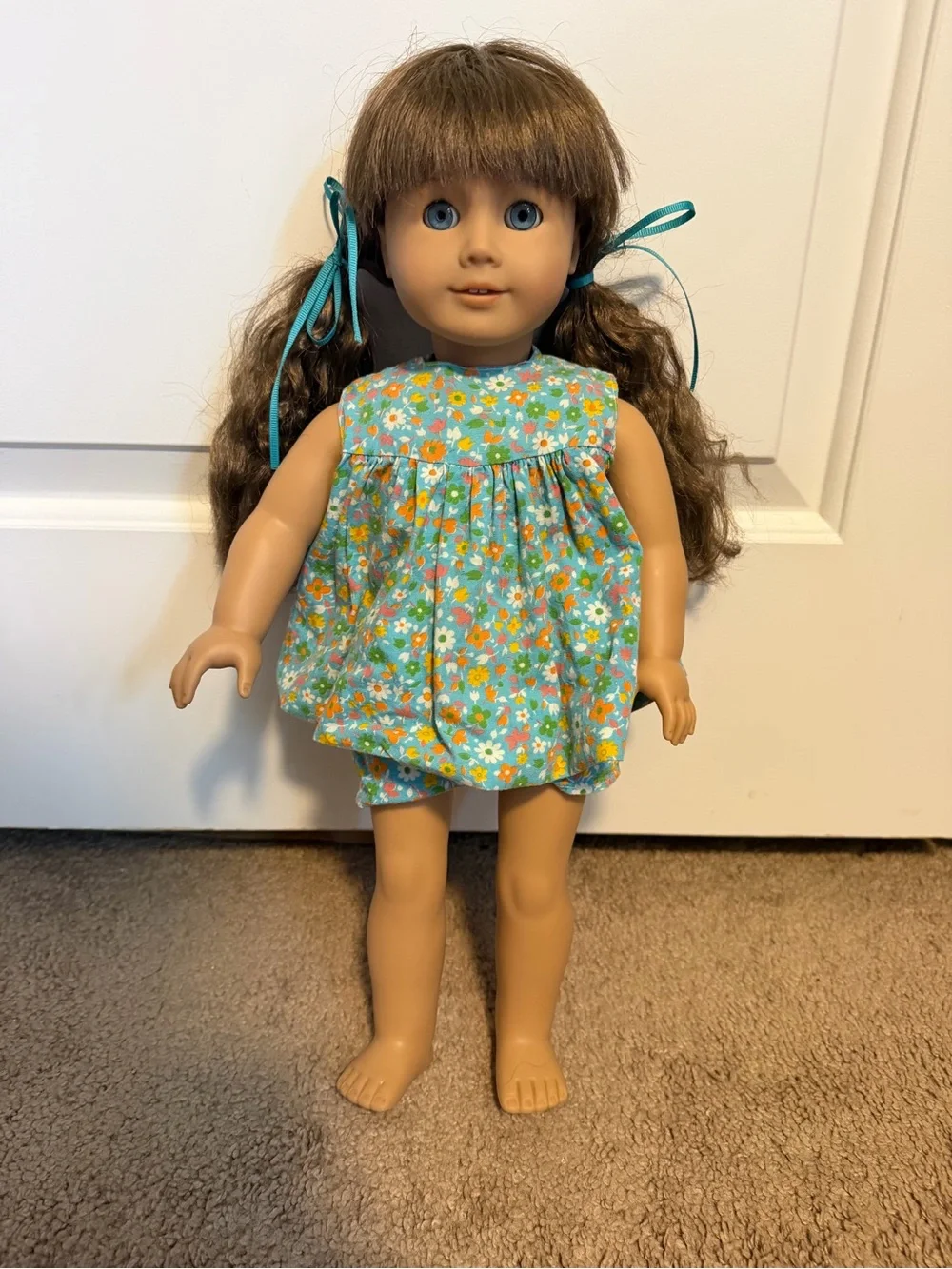 American Girl doll with handmade outfit